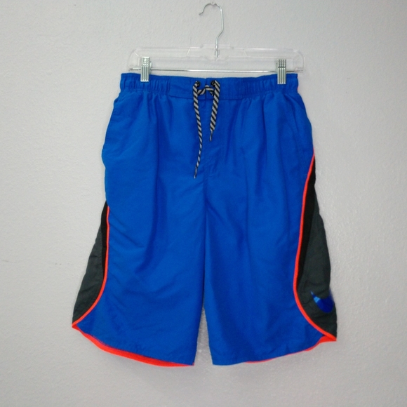 Nike Mens small Blue Long Swim Trunks Board Shorts - Picture 1 of 5